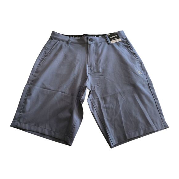 Hurley Walkshorts Men SZ 28 Blue Quick Dry Reflective Stretch Hybrid - Picture 1 of 5